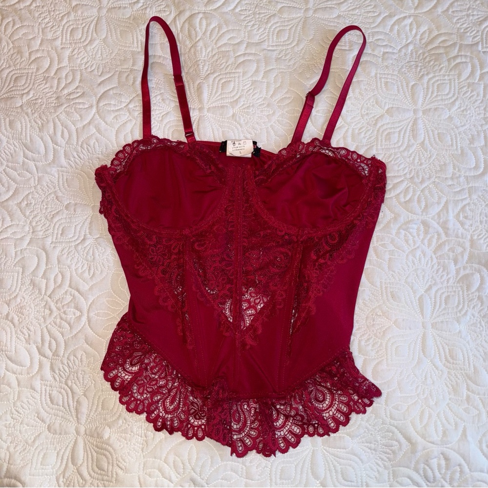 Posh Posh Scarlet Lace Bustier Corset